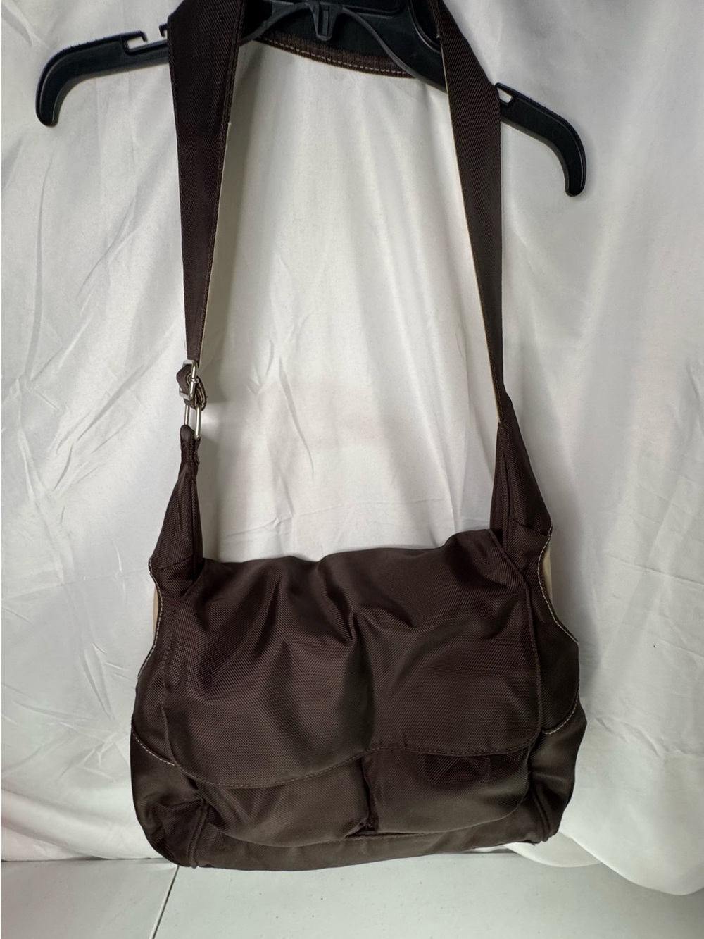 Pottery Barn Kids Brown Nylon Shoulder Baby Bag